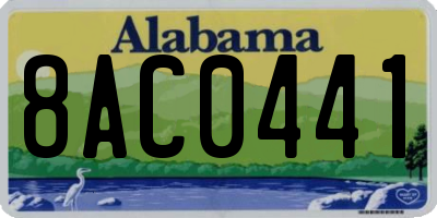 AL license plate 8AC0441