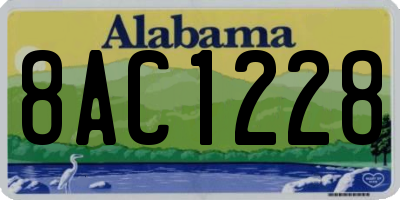 AL license plate 8AC1228