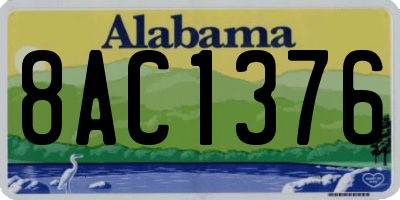 AL license plate 8AC1376