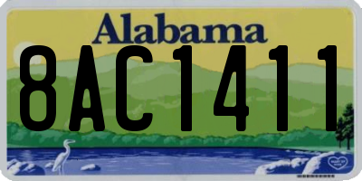 AL license plate 8AC1411