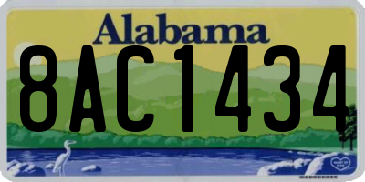 AL license plate 8AC1434