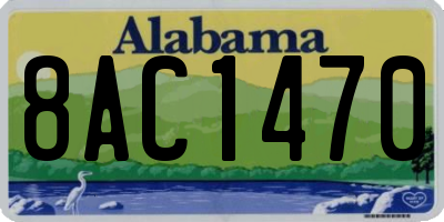 AL license plate 8AC1470