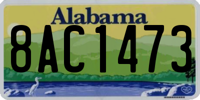 AL license plate 8AC1473