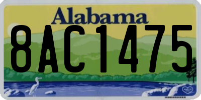 AL license plate 8AC1475