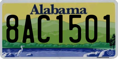 AL license plate 8AC1501