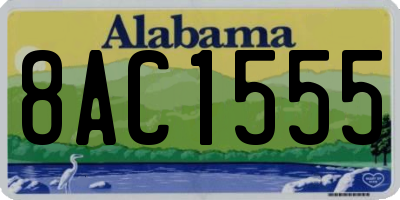 AL license plate 8AC1555