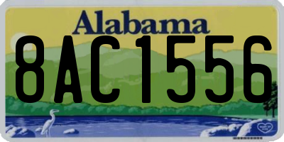 AL license plate 8AC1556