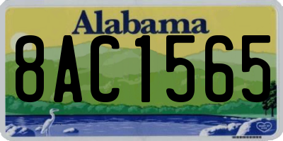 AL license plate 8AC1565