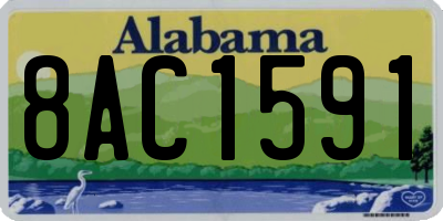 AL license plate 8AC1591