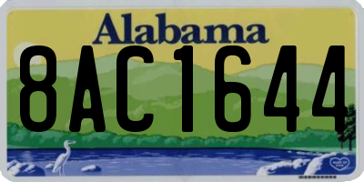 AL license plate 8AC1644
