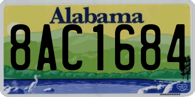 AL license plate 8AC1684