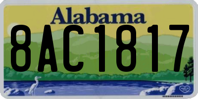 AL license plate 8AC1817