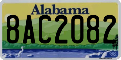 AL license plate 8AC2082