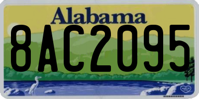 AL license plate 8AC2095