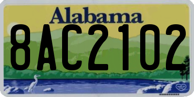 AL license plate 8AC2102