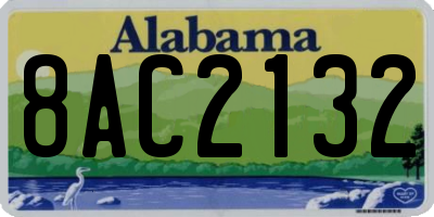 AL license plate 8AC2132