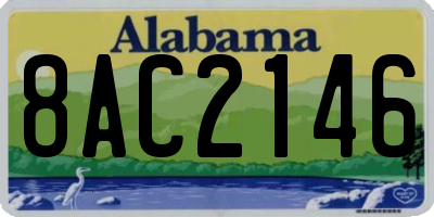 AL license plate 8AC2146