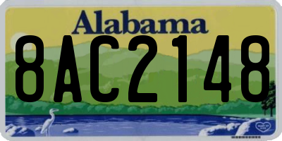 AL license plate 8AC2148