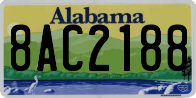 AL license plate 8AC2188