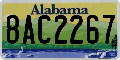 AL license plate 8AC2267