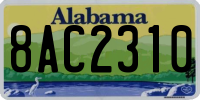 AL license plate 8AC2310