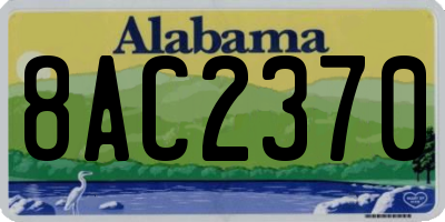AL license plate 8AC2370