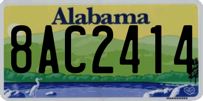 AL license plate 8AC2414