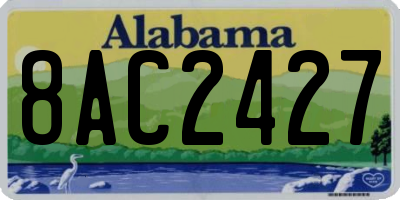 AL license plate 8AC2427