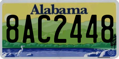 AL license plate 8AC2448