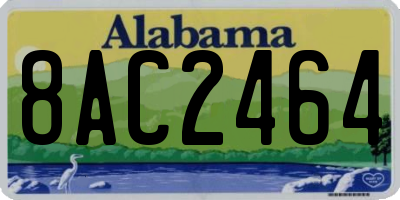 AL license plate 8AC2464
