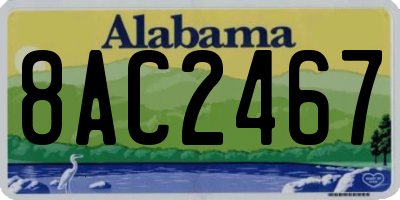AL license plate 8AC2467