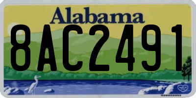 AL license plate 8AC2491