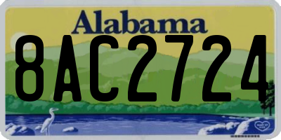 AL license plate 8AC2724