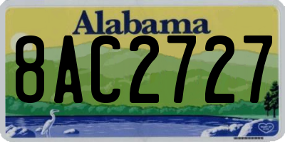 AL license plate 8AC2727