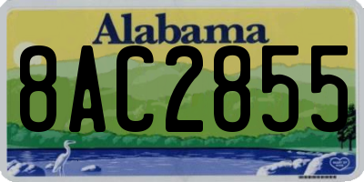 AL license plate 8AC2855