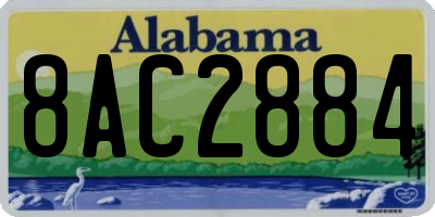 AL license plate 8AC2884