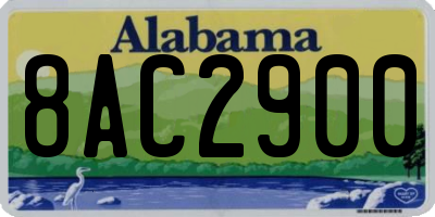 AL license plate 8AC2900