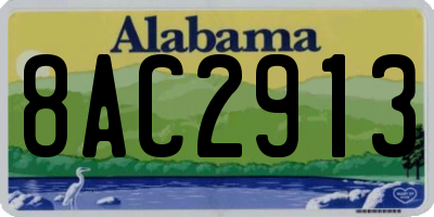 AL license plate 8AC2913