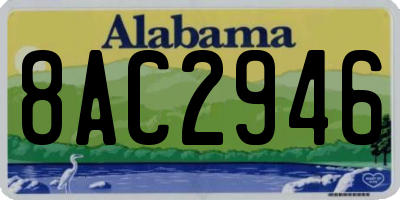 AL license plate 8AC2946