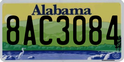 AL license plate 8AC3084