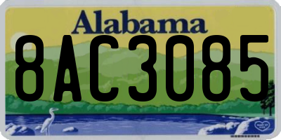 AL license plate 8AC3085