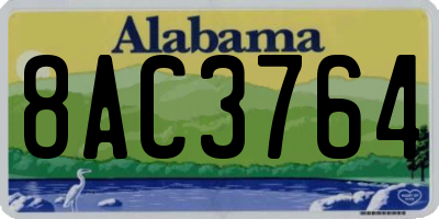 AL license plate 8AC3764