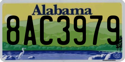 AL license plate 8AC3979