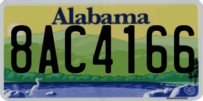 AL license plate 8AC4166