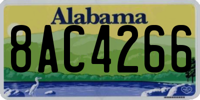 AL license plate 8AC4266