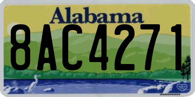AL license plate 8AC4271