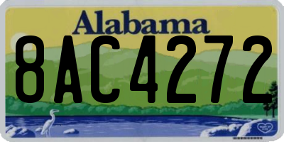 AL license plate 8AC4272