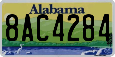 AL license plate 8AC4284