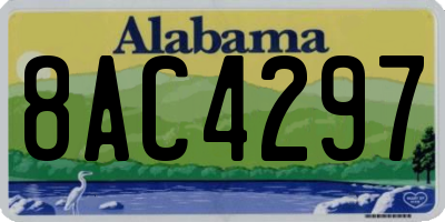 AL license plate 8AC4297