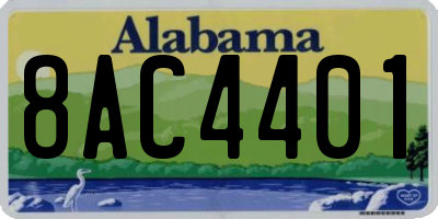 AL license plate 8AC4401